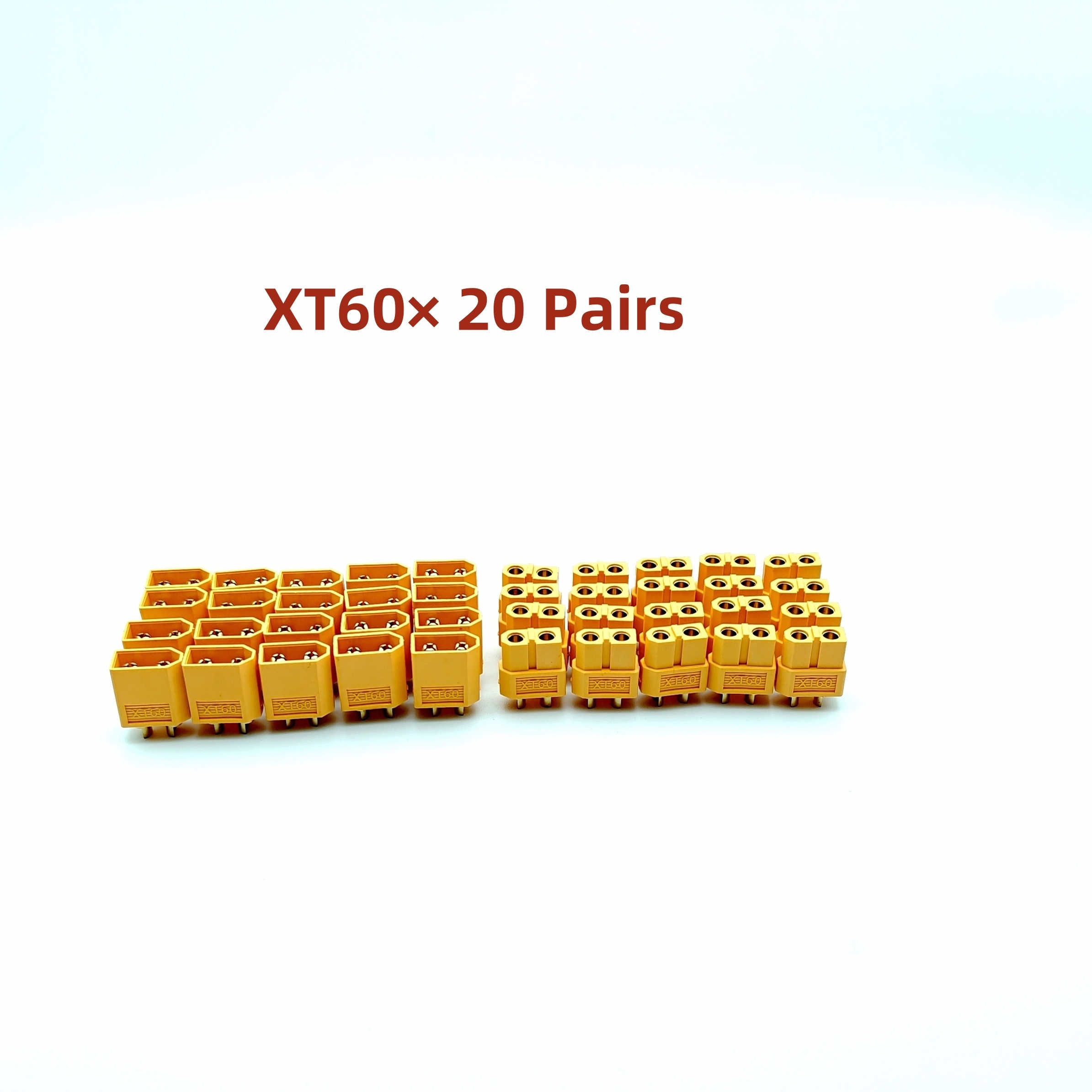 

20 Paires de Connecteurs XT60 et pour Câble de Batterie RC Drone Voiture Bateau