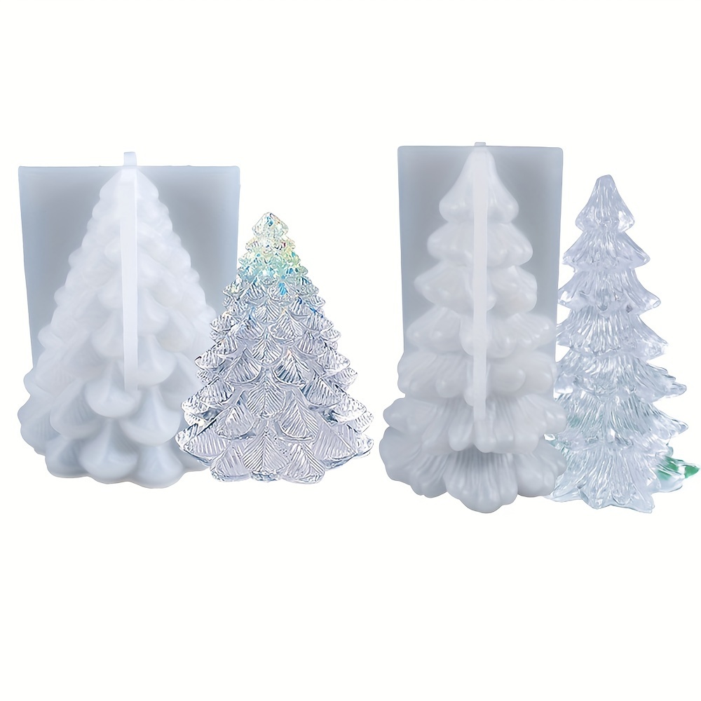 

Dtoho 1pc Christmas Tree Silicone Mold For Candle Making, Aromatherapy Wax Epoxy Resin Casting Soap Mold For Holiday Decor Crafting