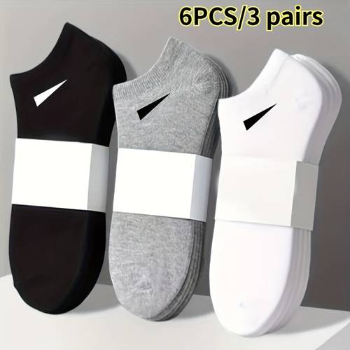 6pcs 3pairs mens heavy duty thickened arch support socks no show low cut suitable for casual formal wear black white gray sole toe hand wash only unisex basic short sock gift set for daily use durable