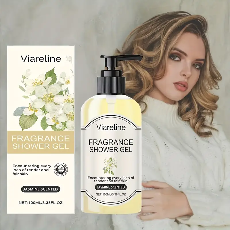vaireline jasmine scented shower gel 100ml rich foam gentle formula with shea butter glycerin moisturizing alcohol skin types moisturizing gel pump dispenser shea butter formula details 0