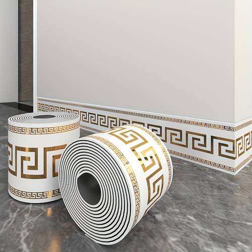 item picture 1 roll of 10 500cm 3 94 196 85in 3mm thick roll of wall corner protector xpe wallpaper marble like design wall panels thickened with backing peel and stick waistline decoration for living room kitchen bedroom