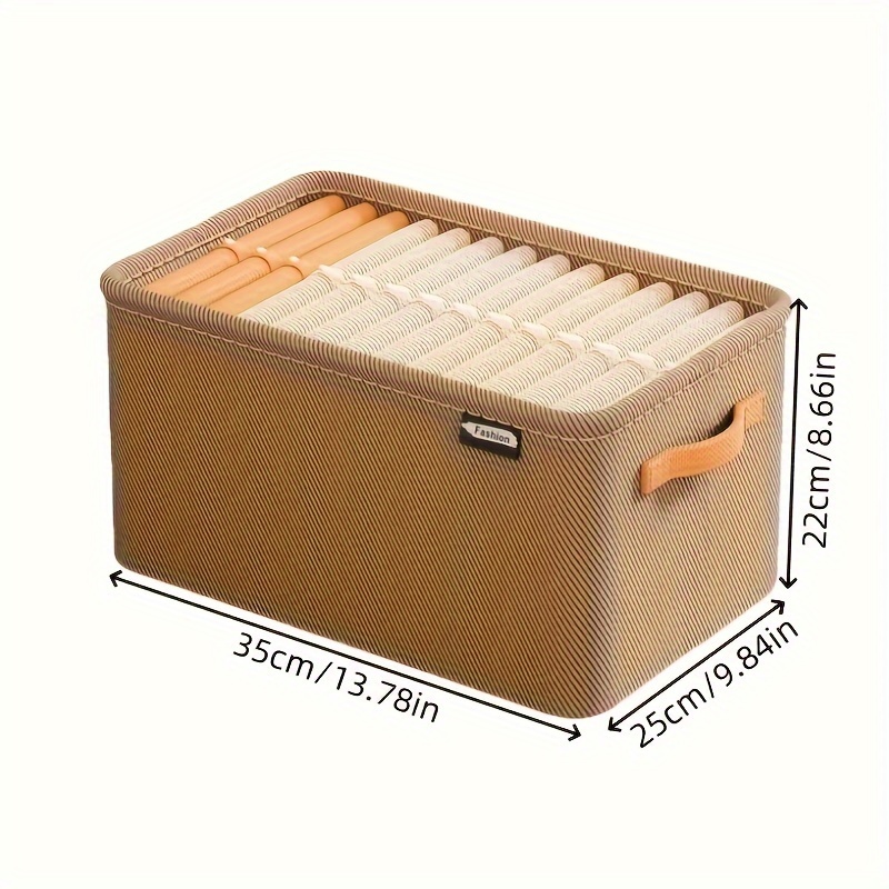 TEMU Polyester Storage Basket For Home, Office & Dorm - Clothes, Sundries & More, Shelf Baskets