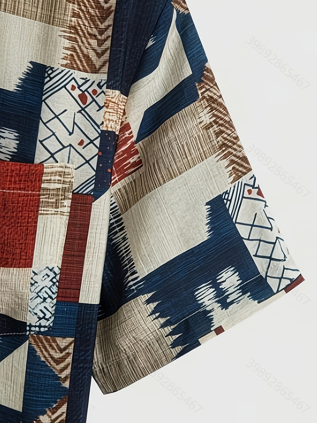 Camisa de manga corta para hombre, camisa estampada estilo vacaciones de verano para hombre, con mangas cortas y diseño abotonado