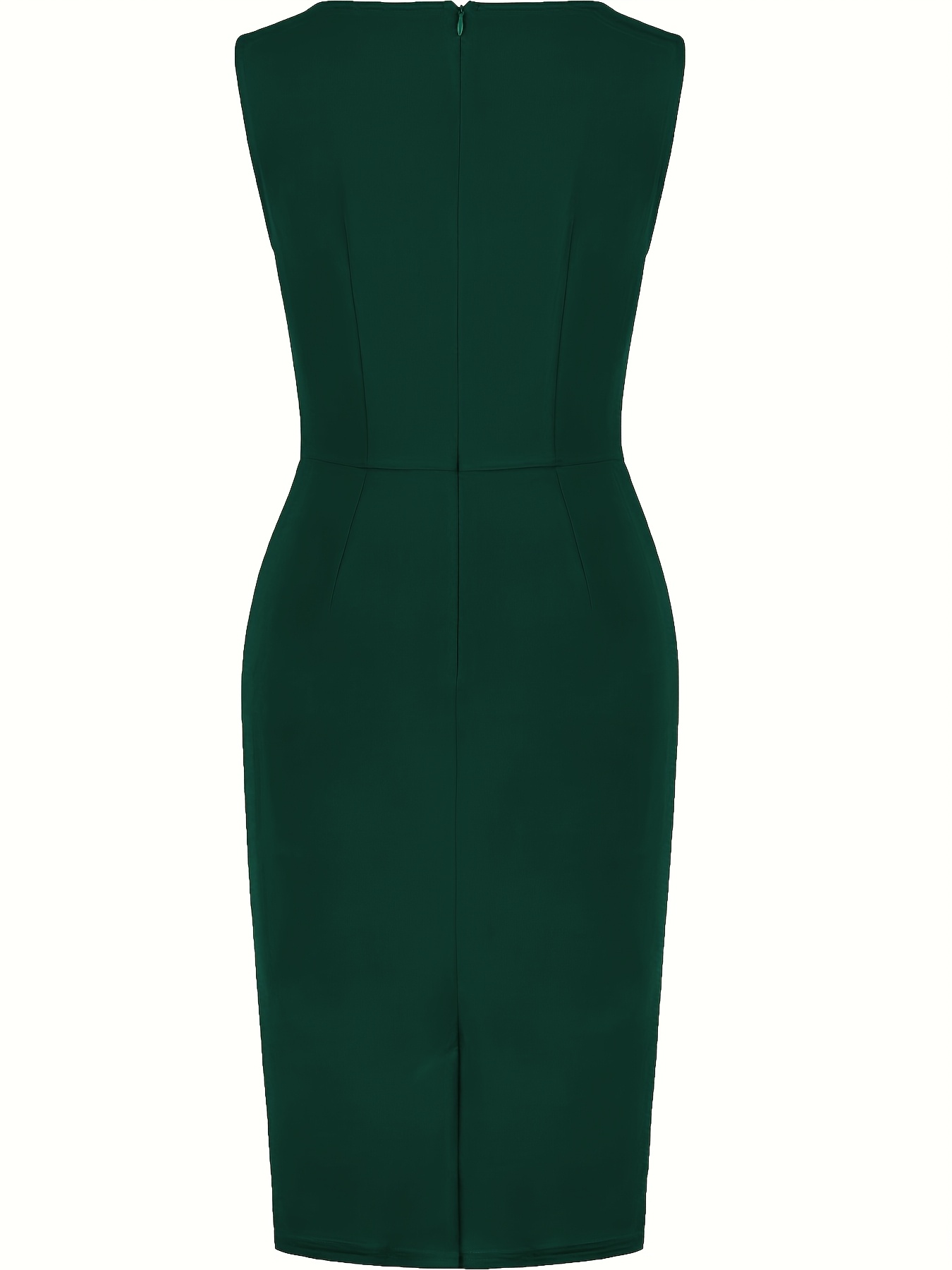 womens sleeveless dress round neck design three - Temu Portugal
