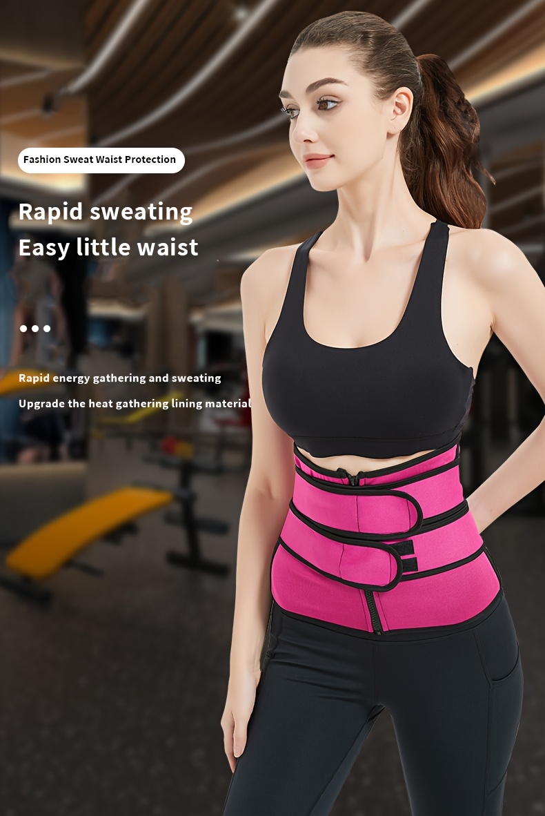 Women's Waist Trainer Tummy Control Slim BodyShaper - Double Layer Abdominal Belt with, Workout & Casual Attire, Sweat- & Slimming Design, Comfortable Tummy Wrap for Core Strength & Burning, Fitness & Casual Use, Easy to Wear Without, Hand Wash or