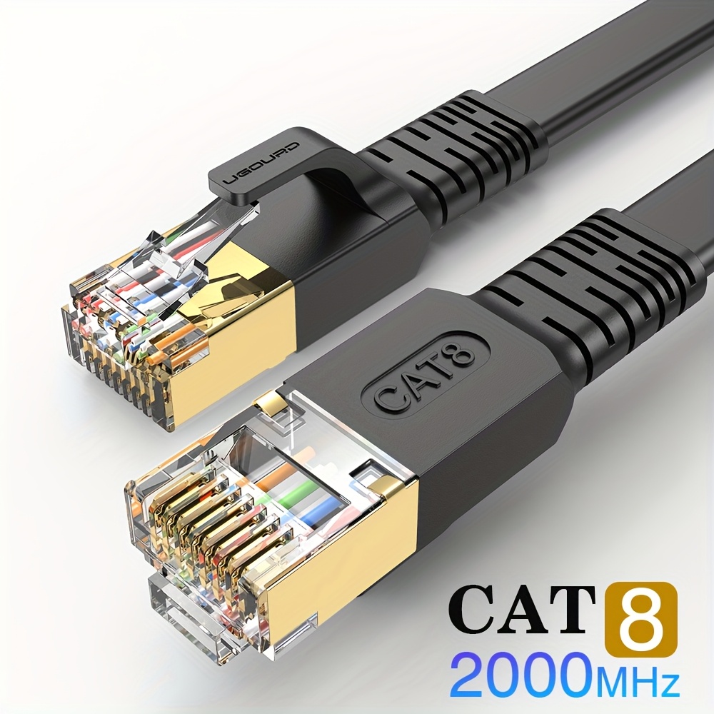 Rj45 Flat Enthernet Cable 2000mhz 568b 40gbps Max Male To Male For Ps5pcs Switch Air