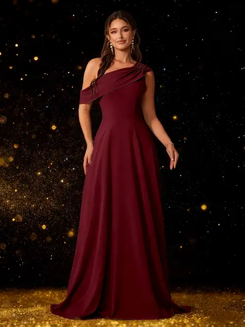 burgundy bridesmaid dress sold on Temu Australia burgundy bridesmaid dress sold on Temu Australia