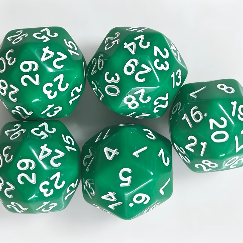 D30 30-Sided Green Polyhedral Dice for Role-Playing Games