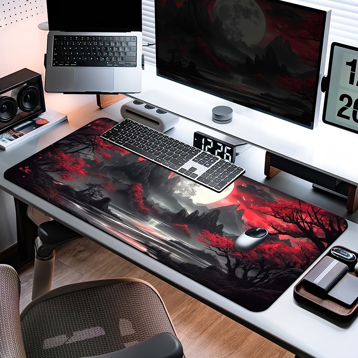 TEMU 1pc Pattern Oversized Durable Gaming Keyboard Pad Gaming Table Pad Office Keyboard Pad Laptop Mouse Pad Learning Table Pad-perfect For Home