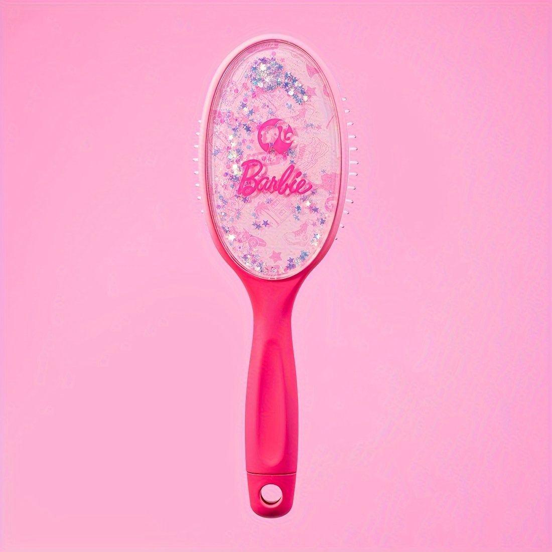 

1pc Miniso Barbie Collection Paddle Hair Brush, Cute Pp Material For Girls