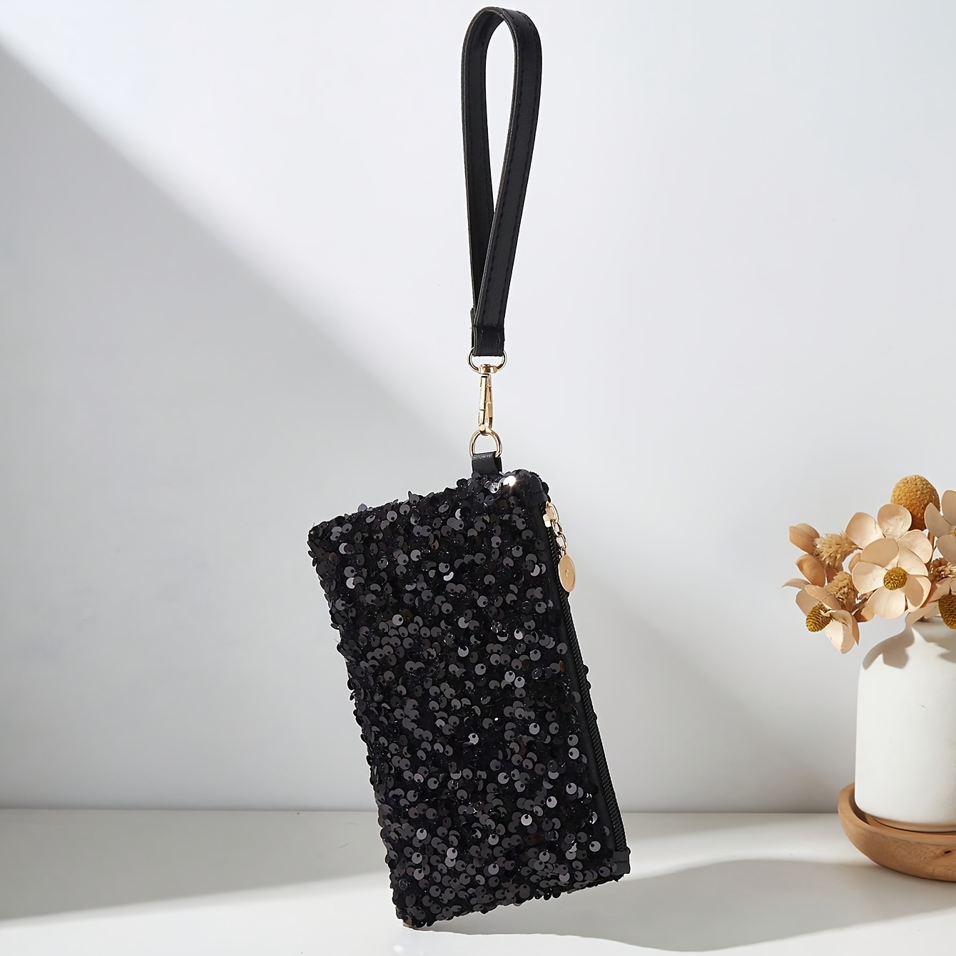 TEMU Sac à main femme à sequins tendance, sac téléphone, sac de poignet, sac de sport léger, petit sac, sac de voyage, sac de bureau pour femmes, sac