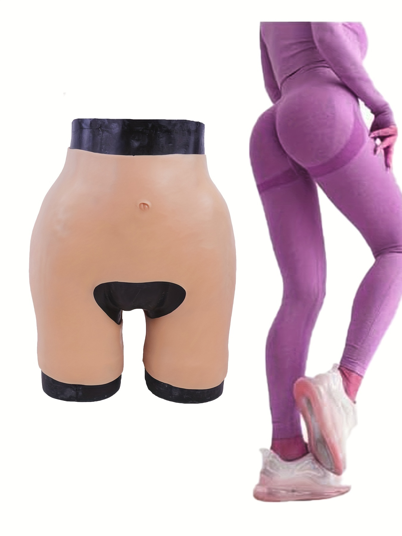Culotte Rehausseur De Fesses En Silicone - Pour Effet Push-up Naturel, Sans Couture, Extensible, Idéale Cosplay, Tenues Moulantes, Occasions Spéciales - 4