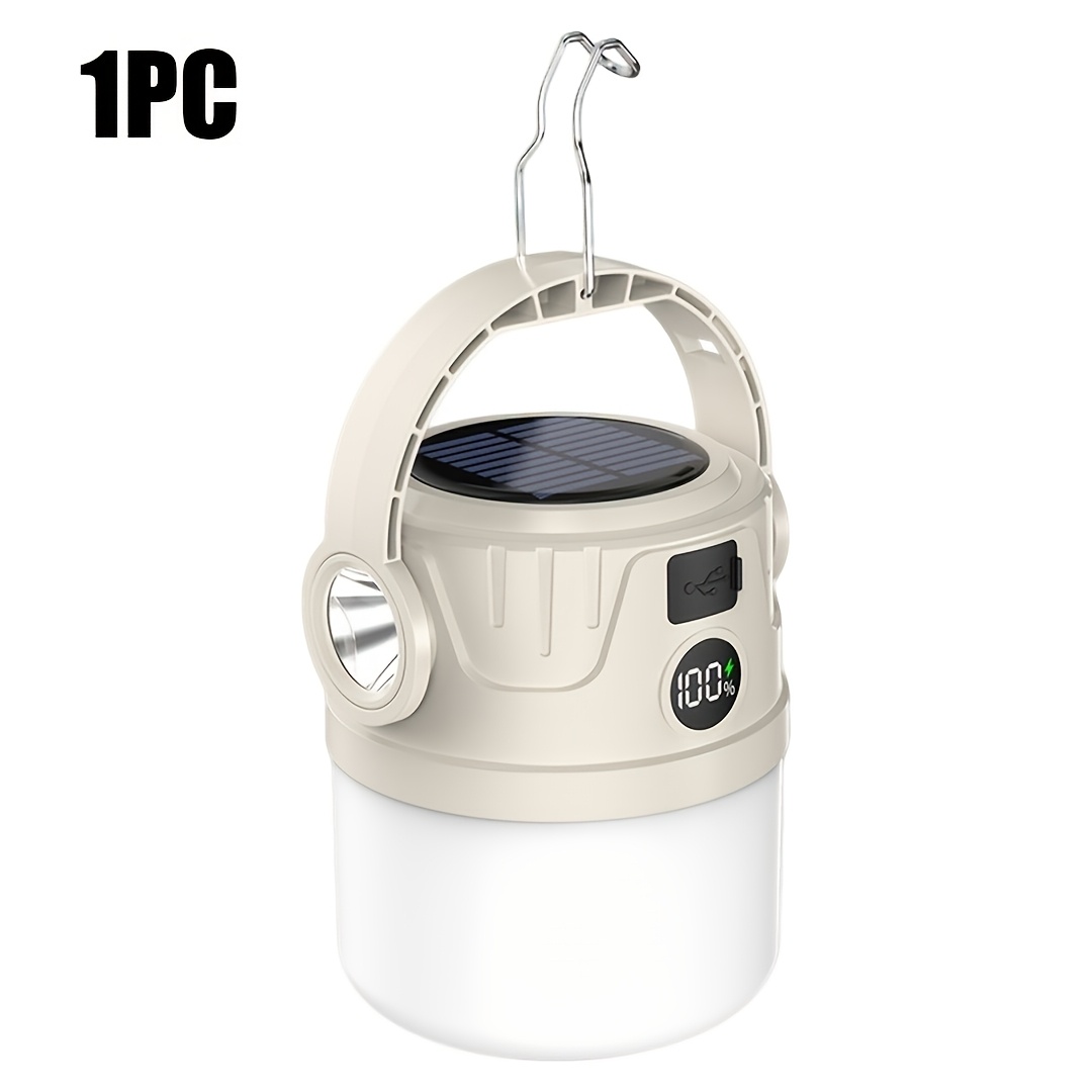 TEMU Super Long Solar Camping Light, Rechargeable Outdoor Tent Lamp Emergency Portable Camping Led Floodlight