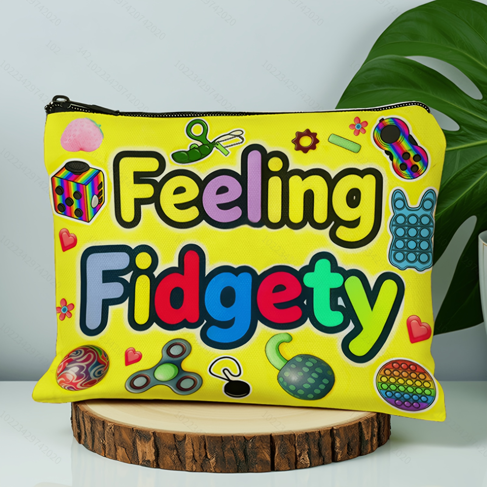 TEMU Feeling Fidgety Zipper Pouch, Makeup Bag, Toiletry Bag, Suitable As A Small Gift For Gifting