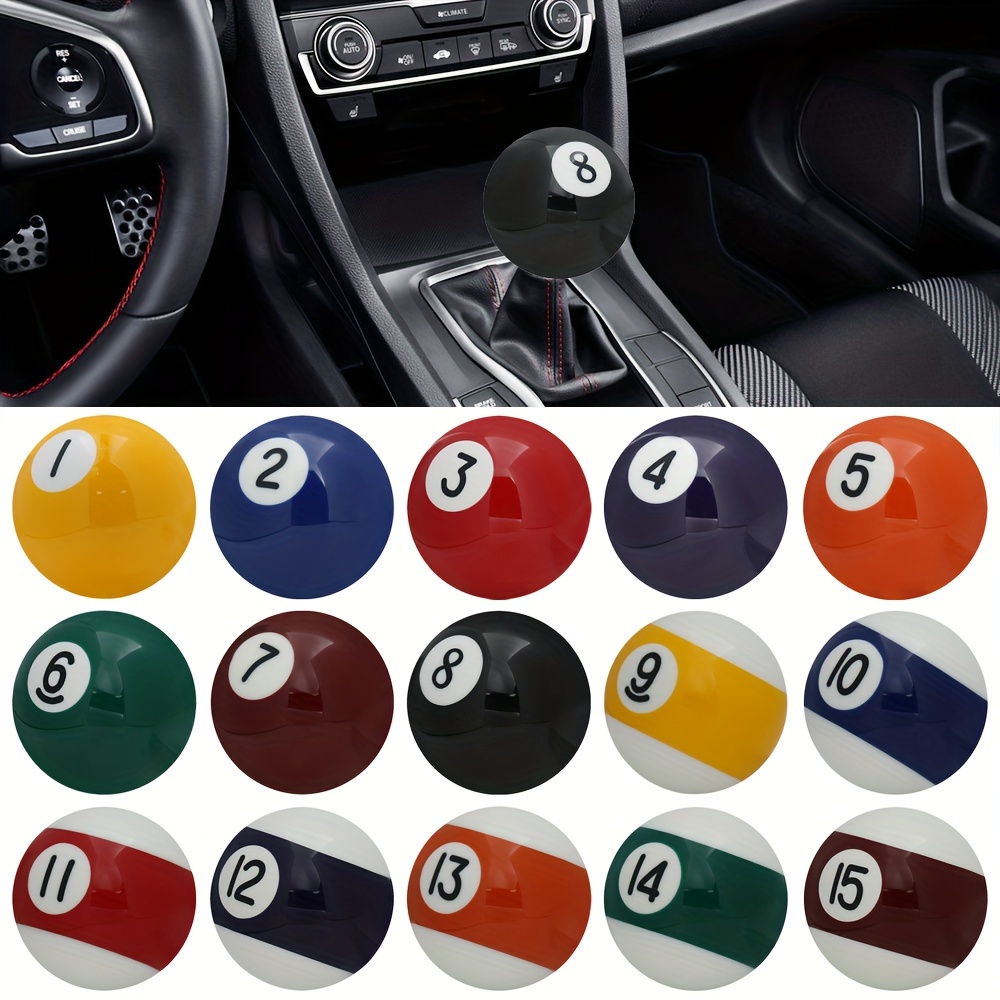 Oniissy Schaltknauf Billard-Kugel Design - 8 Kugel Mit Adaptern