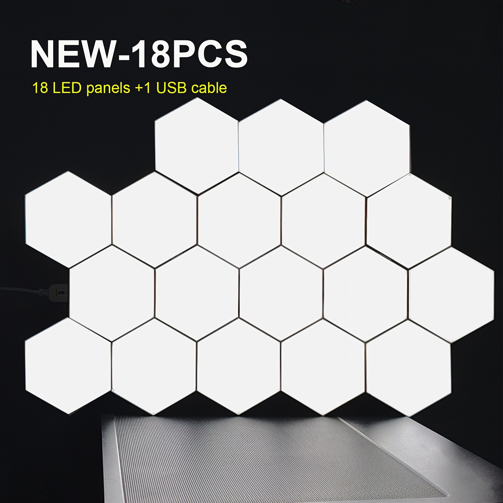 Smart LED Hexagonal Touch Light, DIY Splicing Light