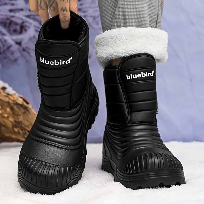 Men's Fashionable Comfortable Solid Color Snow Boots for Winter