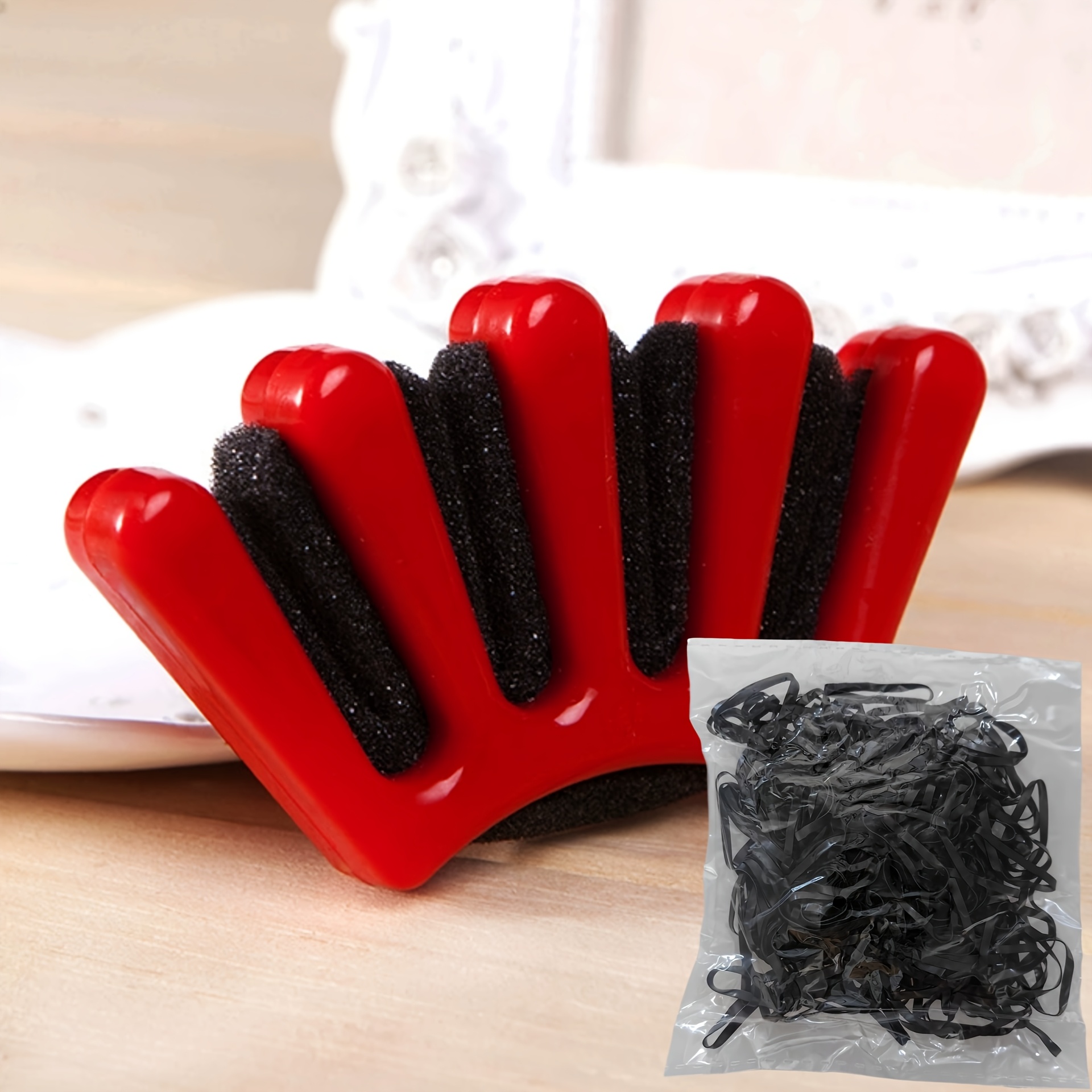 TEMU 2pcs Set (1 Hair Bun Maker + 1pc Of 100pcs Hair Ties) Diy Hair Styling Tool Kit: Quick Bun Maker, Stylist Curling Wrench Accessories, Suitable