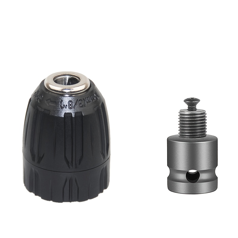 2pcs 3/8-24unf Hex Socket Drill Bit Kit, Drill Set, Self-locking Keyless Drill Bit, Metal Drill Converter, Suitable For Electric Wrenches, From 0.8mm/0.03in To 10mm/0.39in Bits