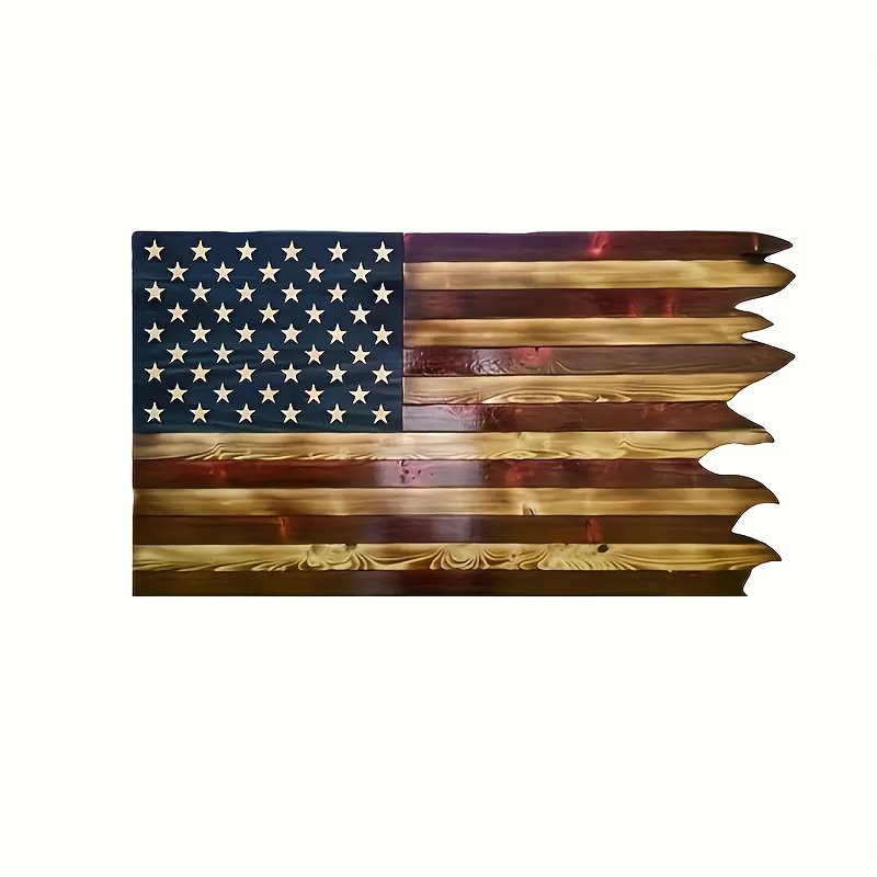 

Vintage Wave American Flag Wall Decor - , No Power Needed, Ideal For Home, Kitchen, Dining Room, Bar, Cafe, And Garage, Home Decor