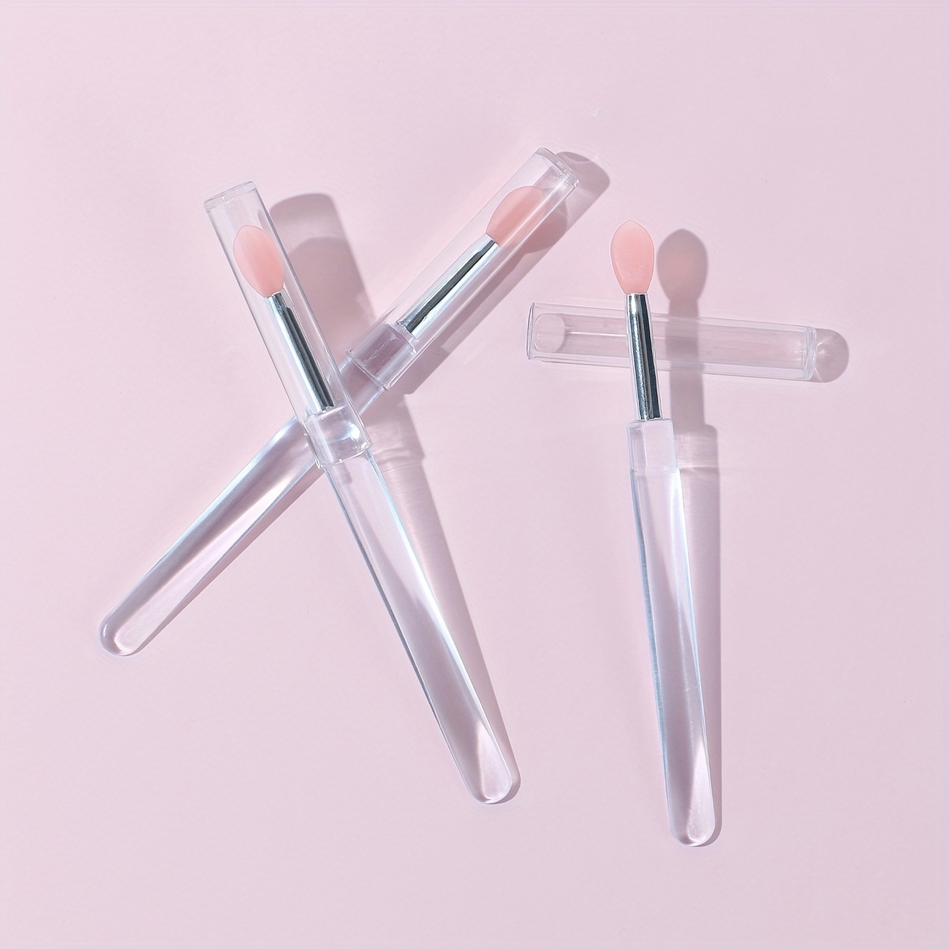 3 Stück Silikon Lippenpinsel Mit Kappe – 8,9 Cm, Vielseitig Für Lippenstift, Concealer Und Make-up