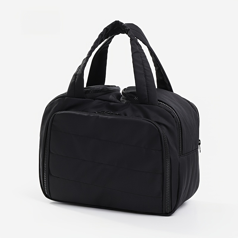 TEMU Borsa da trucco da viaggio multitasche, organizzatore per cosmetici in nylon a grande capacit�, pochette da toilette portatile per viaggi di