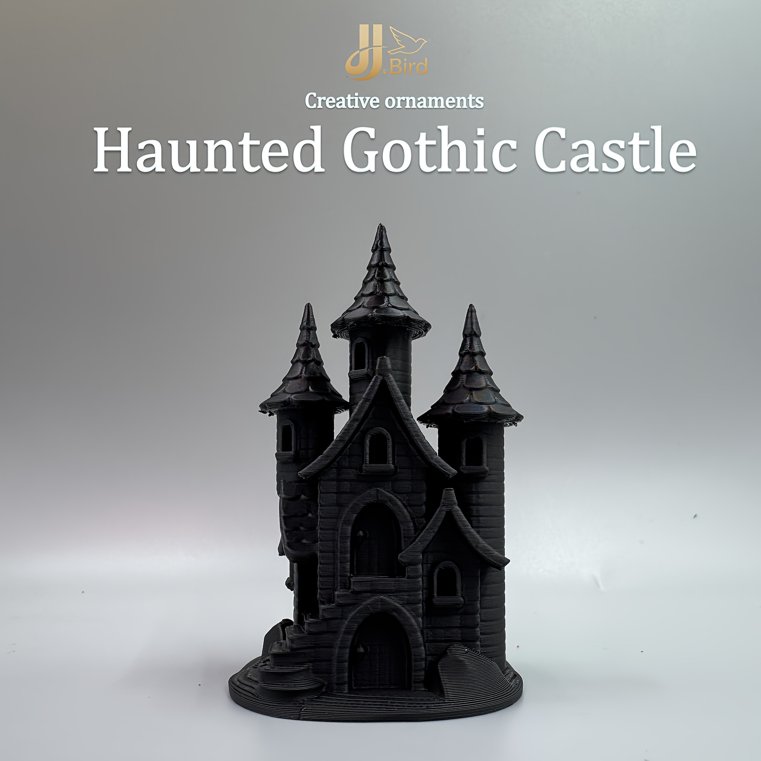 E-shop Verlassenes gotisches Schloss-Ornament, im gotischen Stil, Sammlerfigur, Regal- Schreibtischdekoration für Zuhause, kreative Skulptur,