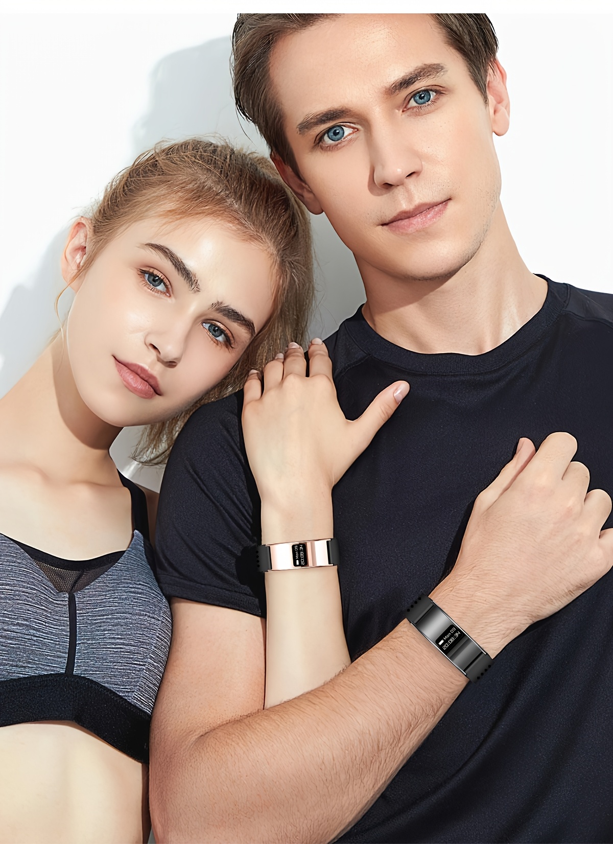 GWENLAND 2025 Smart Bracelet - Zinc Alloy Body, Lightweight And Fashion, Multiple Sport Modes, Step Count, Sleep Detection, IPX8, Remote Control Photography, Ideal Christmas Gift for Boyfriend Or Girlfriend