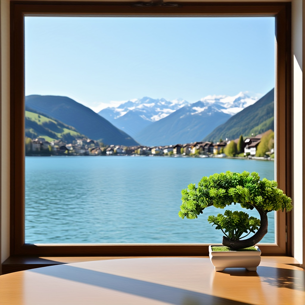 1 stuk kunstgroen voor lotusbonsai