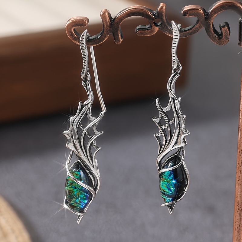 E-shop 1 Paar modische und retro Irreguläre Tropfen Anhänger Ohrringe, Ethnische Ohrringe und Festival Schmuck Ergänzungen sind ein perfektes Geschenk