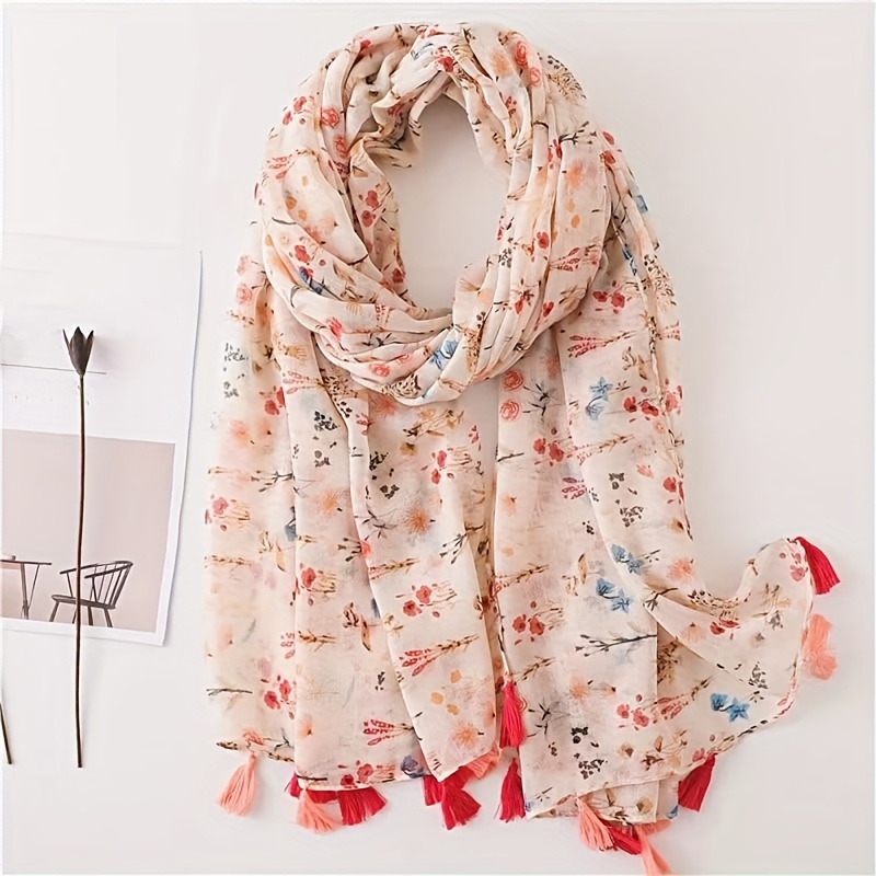 Floral Scarf - Temu Canada