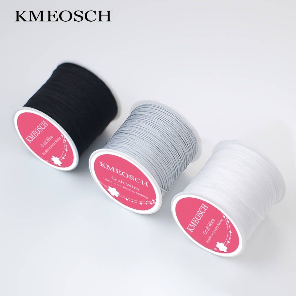 TEMU 3 Rolls (295ft) Kmeosch Braided Thread - Hand-woven Red Rope Suitable For Making, Bracelets & Necklaces, Vibrant Braided For Bracelet Making,