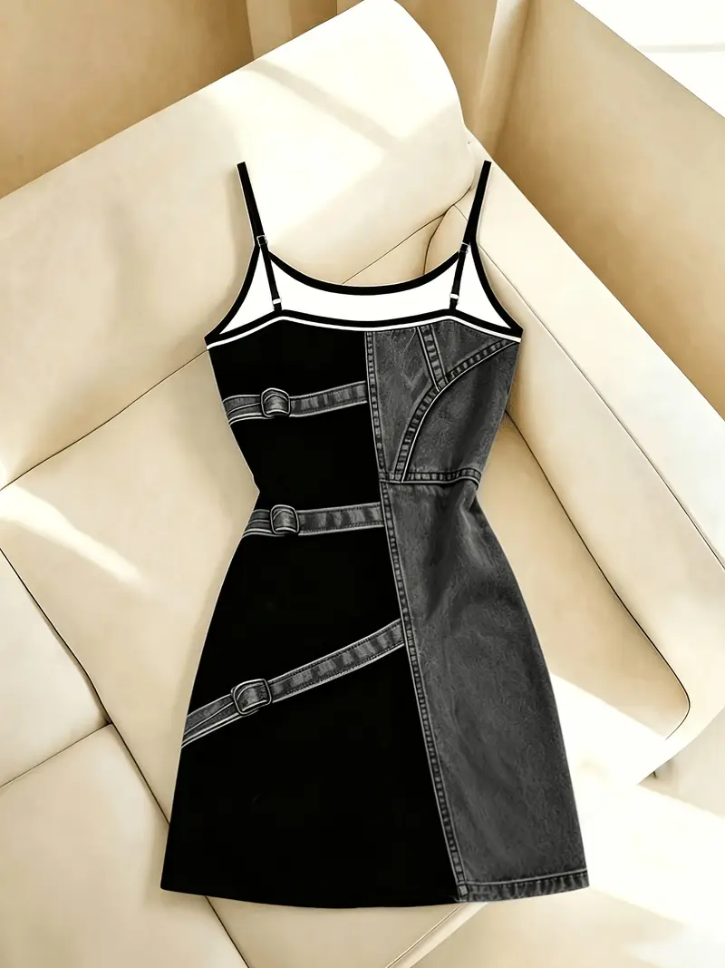 mini dress not tight Low V Neck Mini Dress / Open Back Short Dress With Sleeveless and Tie Neck / Lady Mini Dress