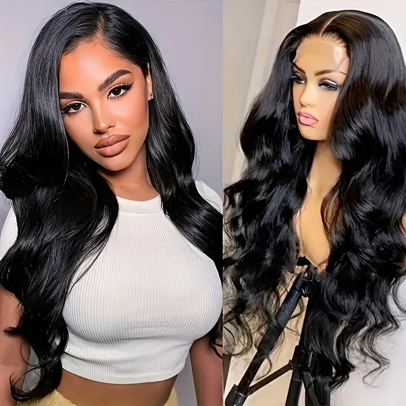 

5x5 Hd Lace Closure Glueless Wigs Human Hair Pre Plucked Brazilian Virgin Body Wave Lace Front Wigs Human Hair 200% Density Closure Wig With Elastic Band Natural Hairline