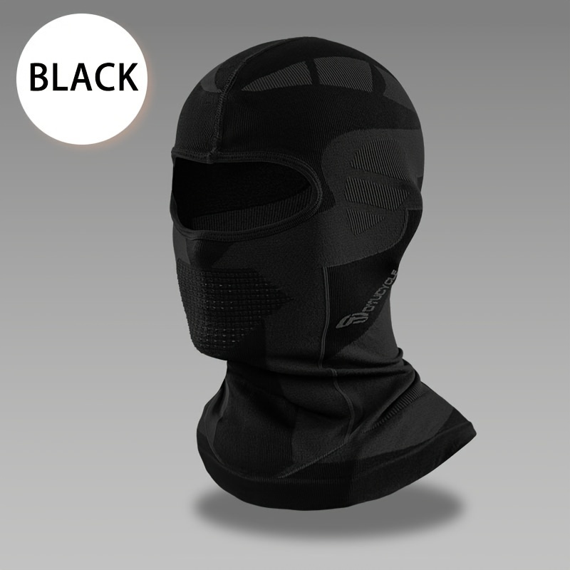 Image of Warm Autumn Winter Outdoor Skiing Bicycle Riding Mask, Windproof Coldproof Hat With Neck Face Protection, Thermal Headwear For Extreme Weather
