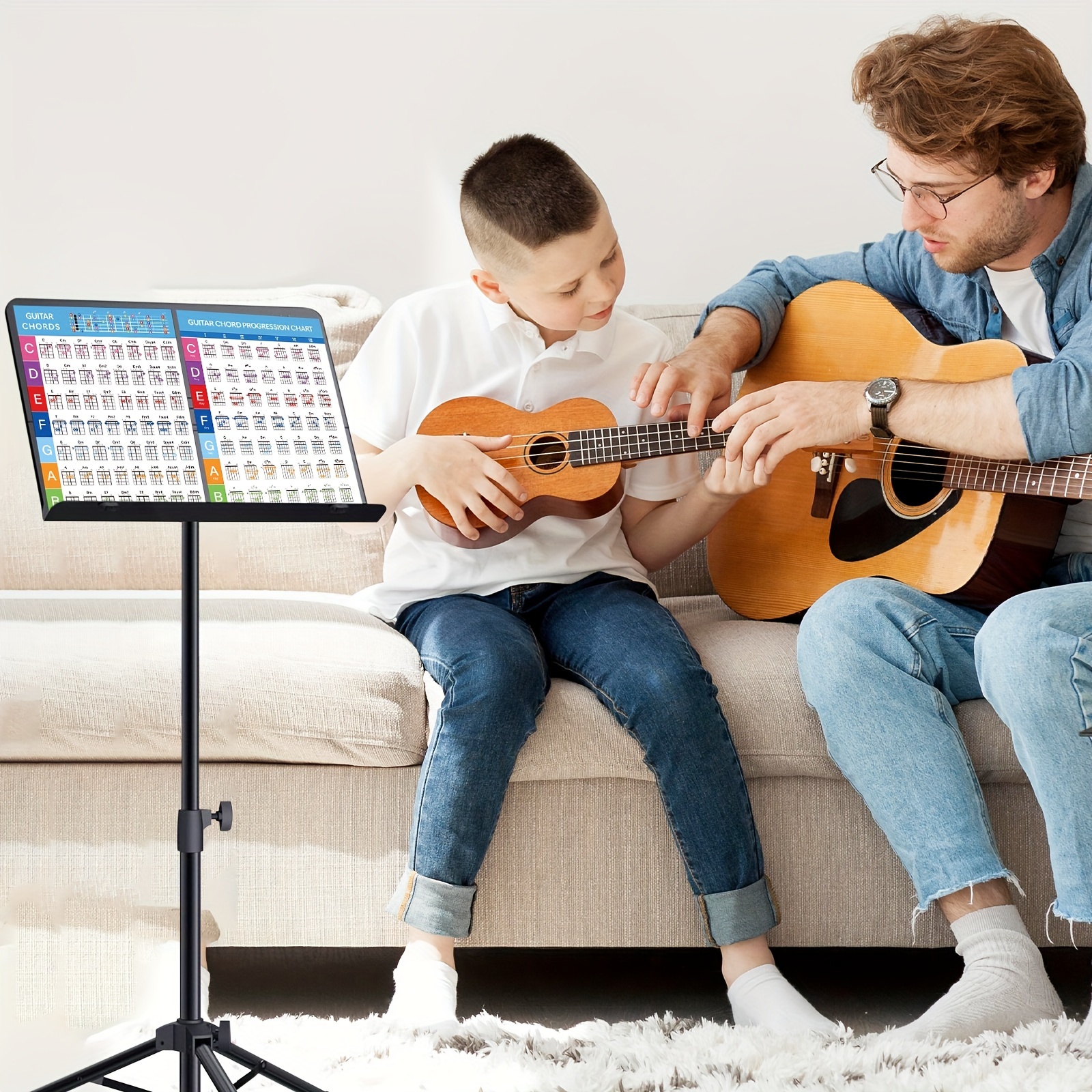 Guitar Chord Poster (a4 Size) Classroom Educational Reference Guide