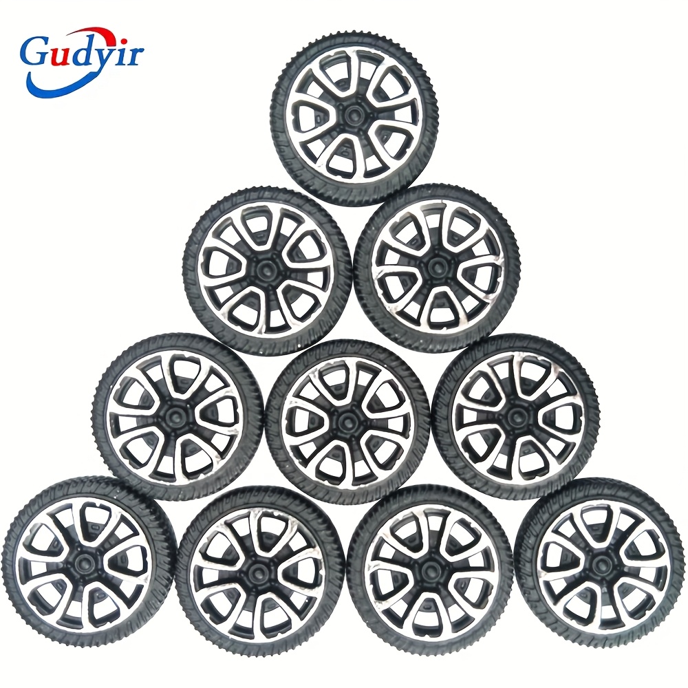 30pcs rollo de plástico rueda de eje de 2mm de diámetro para juguete diy coche rc camión barco parte de (30mmx9mm) Detalles del producto 2