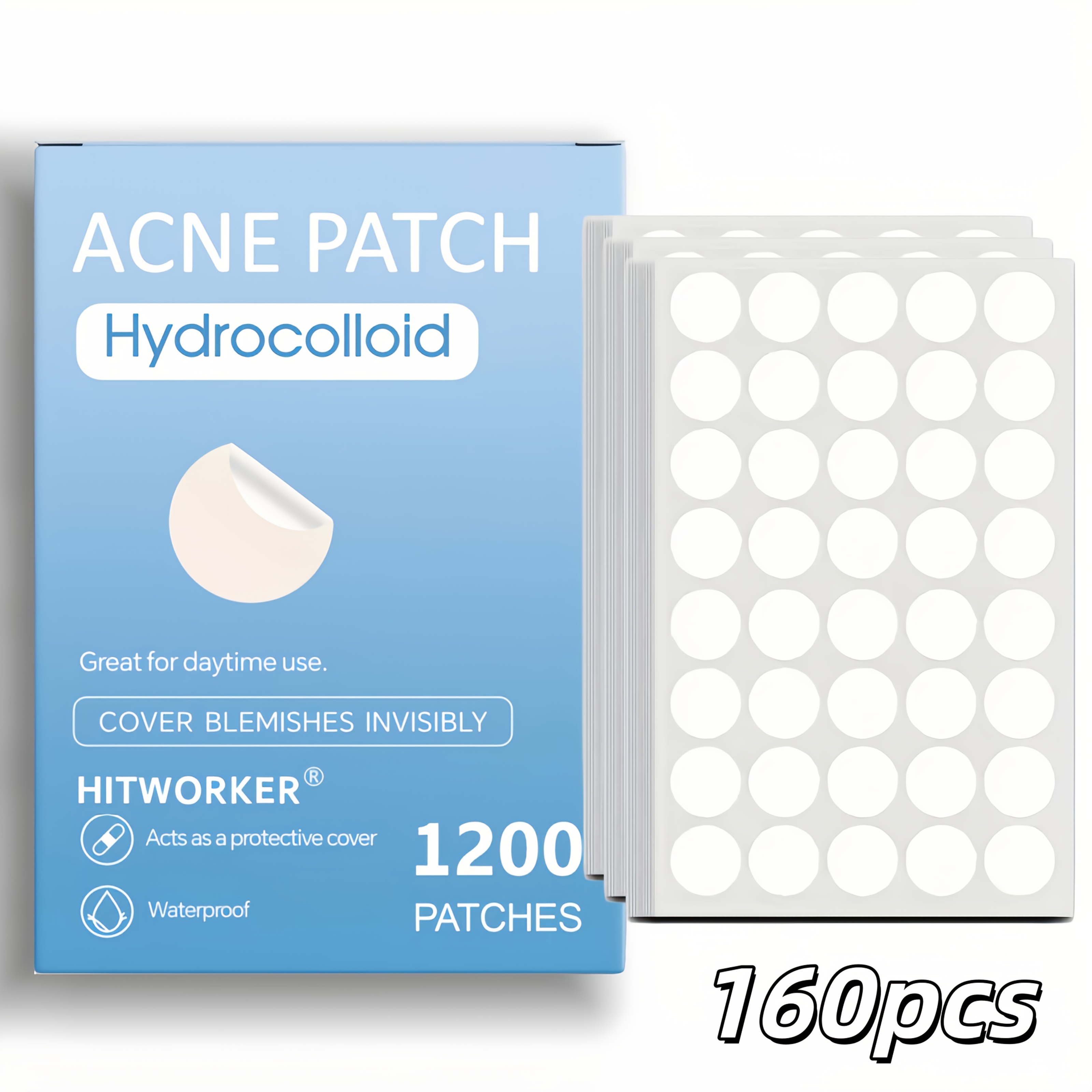 160/640/1200pcs Hydrocolloid Facial Concealer Patches