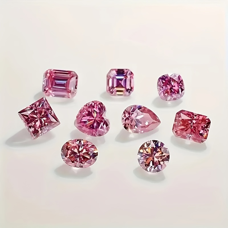 12 Rectangular Cherry Red Emerald Cut Synthetic Gemstones