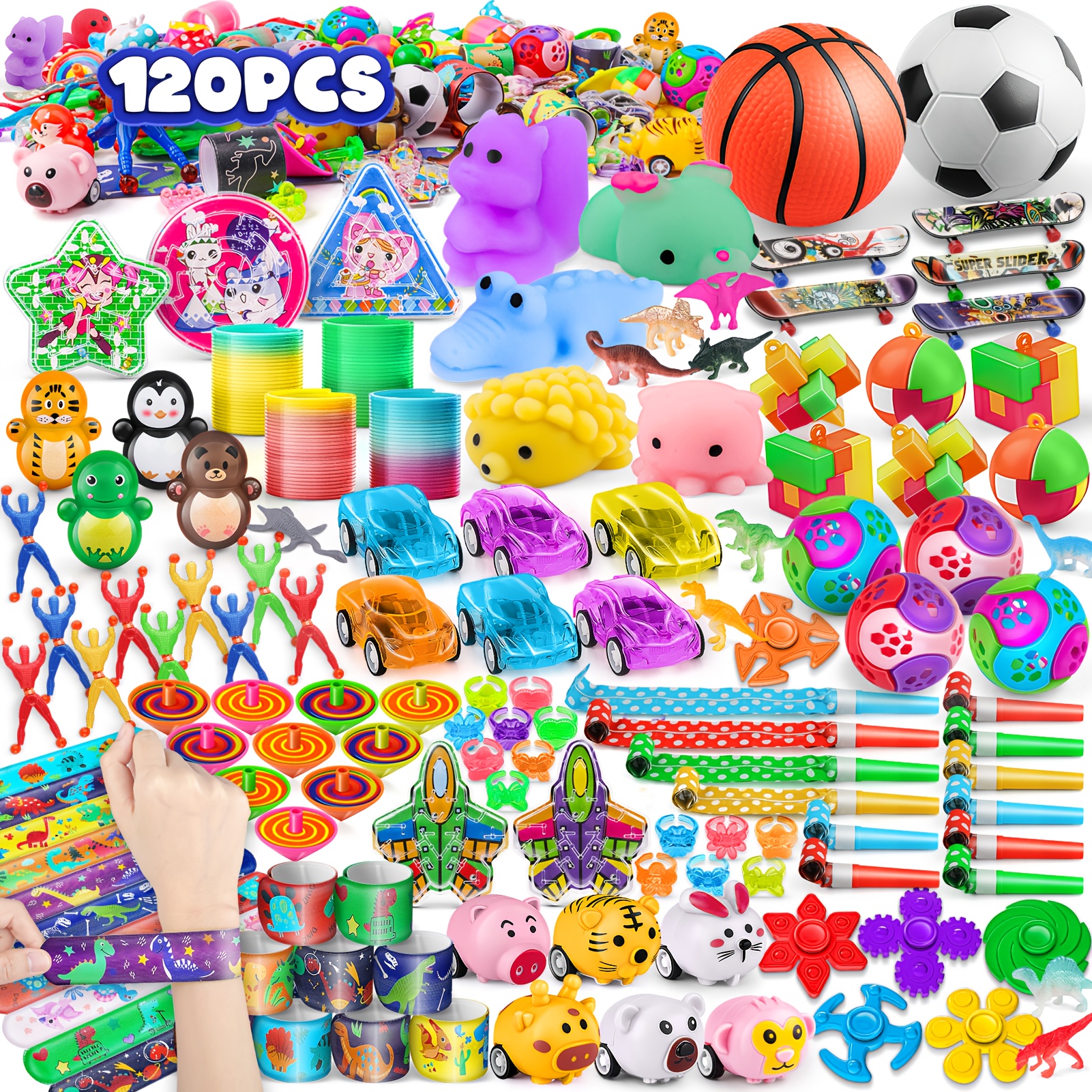 120-pack partyfavoritpaket – giftfyllda påsar med , bilar och sportmotiv för födelsedagar, halloween & – leksaker för 3–8 år – klassrumspriser och skattkistegåvor - leksaker & spel - Temu