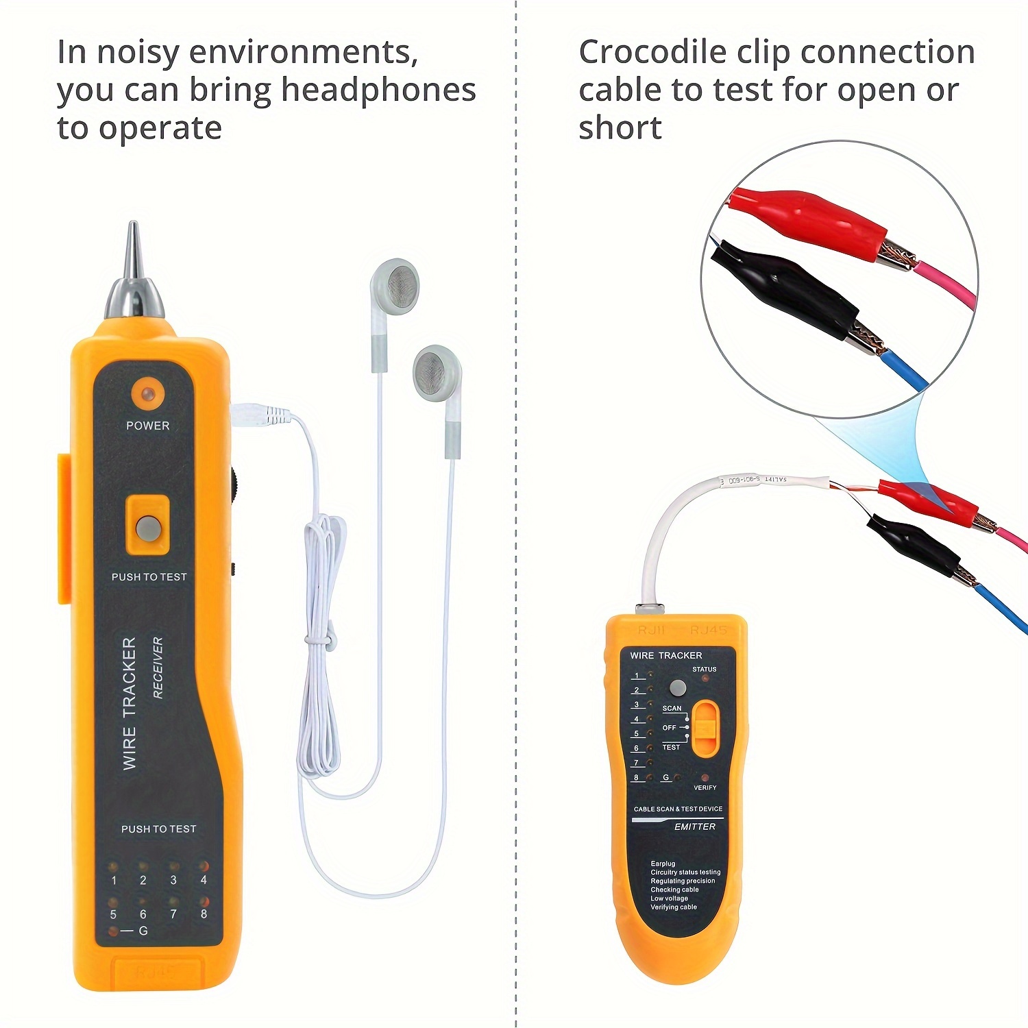 wire   network cable telephone line detector check and find cable line instrument Product details 3