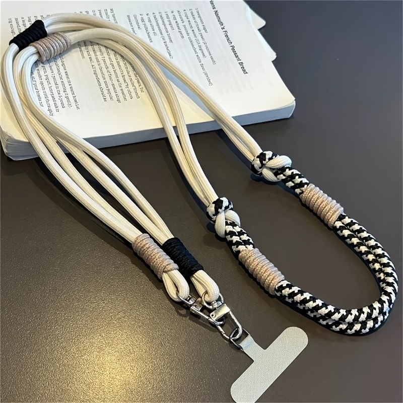Fashionable Adjustable Phone Lanyard, Stylish Neck Strap For Phones, Universal Multi-brand Phone Cord For Crossbody, Handheld, And Other Phone Accessories - Korean Style Phone Charm