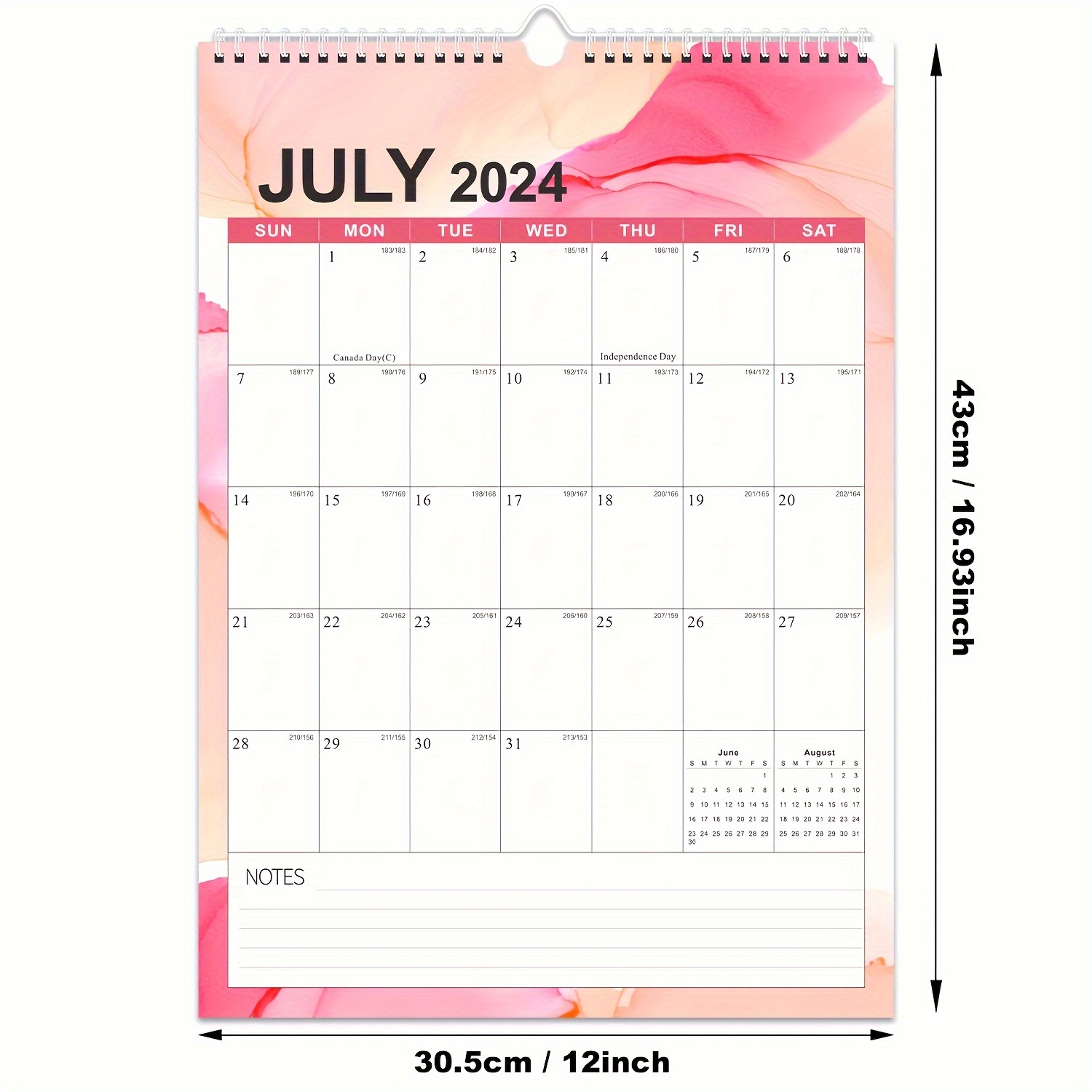 18 month Wall Calendar 2024 2025 Dry Wipe Monthly View Temu Hungary