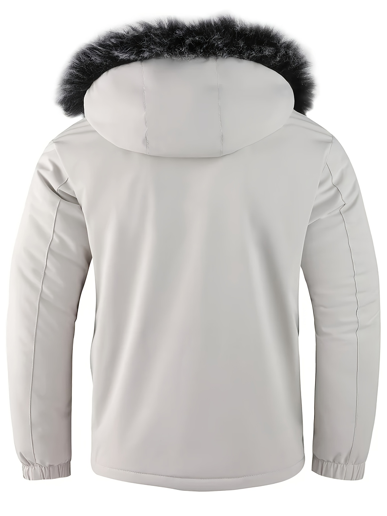 Men's Stylish Thickened Windproof Jacket with Large Pockets