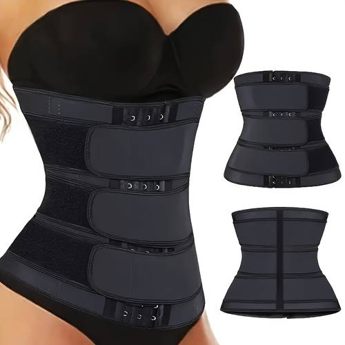 female waist trainer waist belt abdominal control exercise waist tightening sauna exercise waist belt three row three waist belt shaping waist