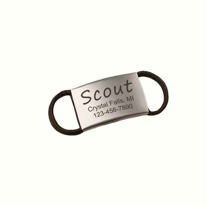 TEMU Custom Pet Tags, Labels For Cat And Dog Harnesses, Lost Prevention Id Tags, Stainless Steel Id Tags For Harnesses.