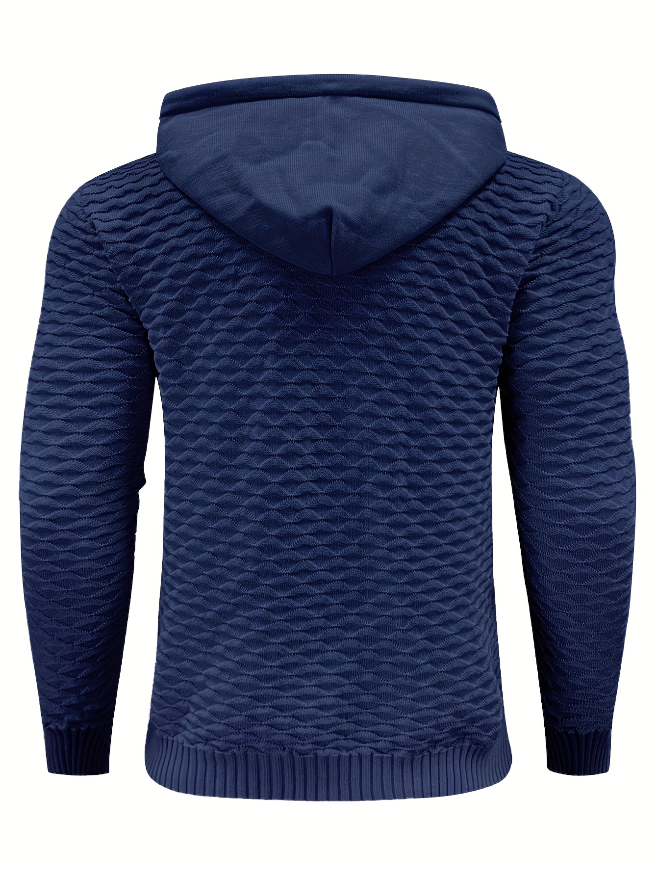 Heren Hoodie - Rekbare Verstelbare Capuchon & Ritsvrije Pullover