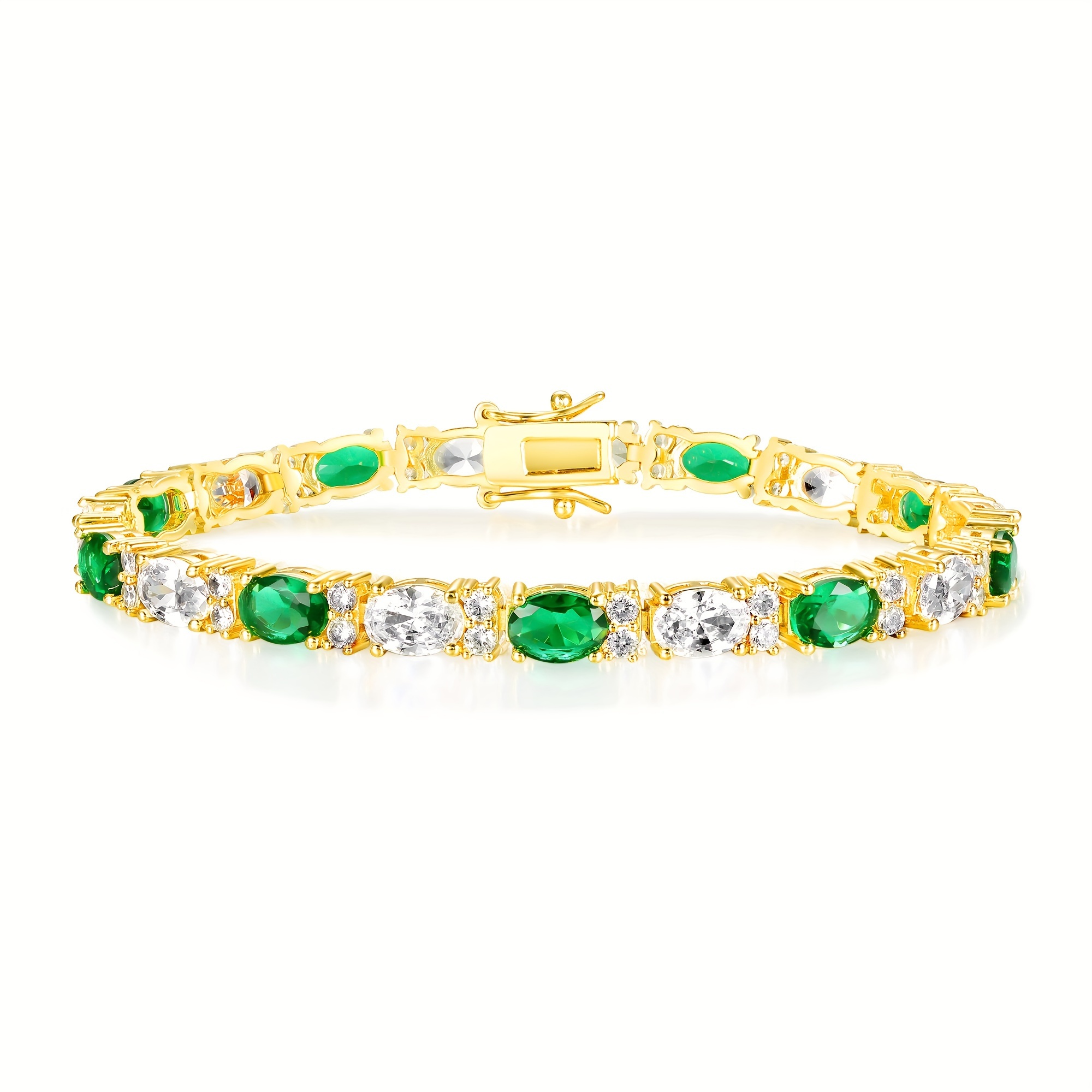 

[ Build] Golden-tone With Zirconia, 6.5-8.5 Inches - Elegant Accessory For And , Bracelet| Jewelry| Bracelet