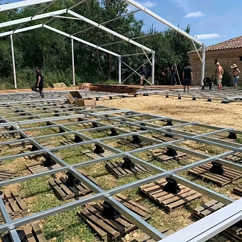 Adjustable Pedestal Joist Supports Height Plastic Decking Temu