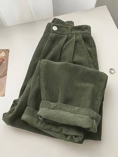 hmy lazy style drapey straight casual trousers and tamlane